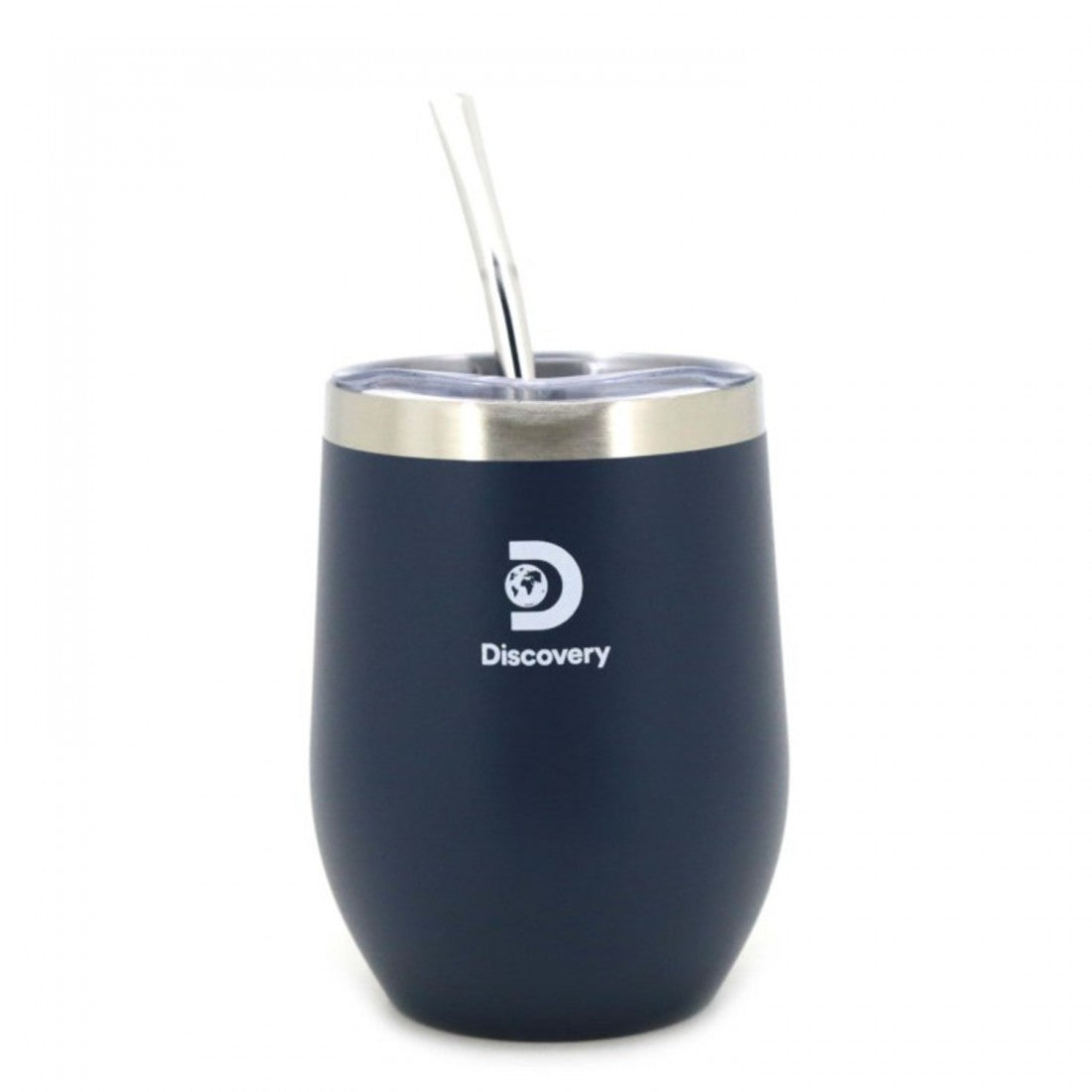 Mate Discovery c/tapa y bombilla 350 ml Azul