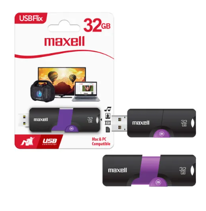 Pendrive Maxell 32GB 3.0 Negro/Violeta 503804